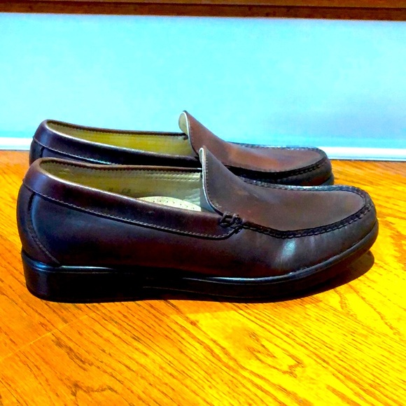 SAS VENETIAN BROWN SLIP ON LOAFERS MEN’S Sz 9 - Picture 1 of 10